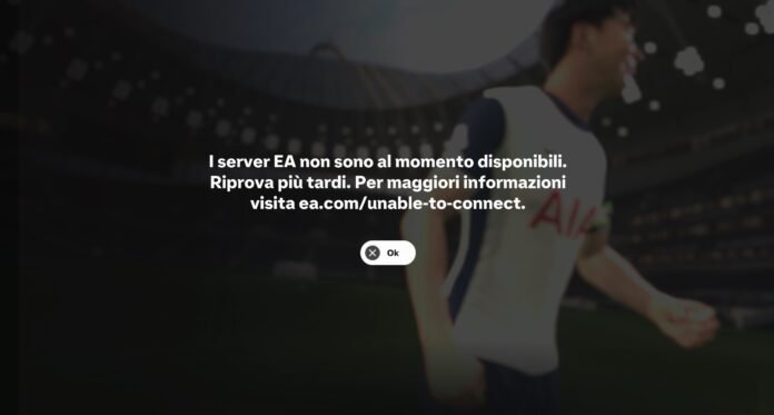Problemi di Connessione ai Server di EA FC 25: ea.com/unable-to-connect
